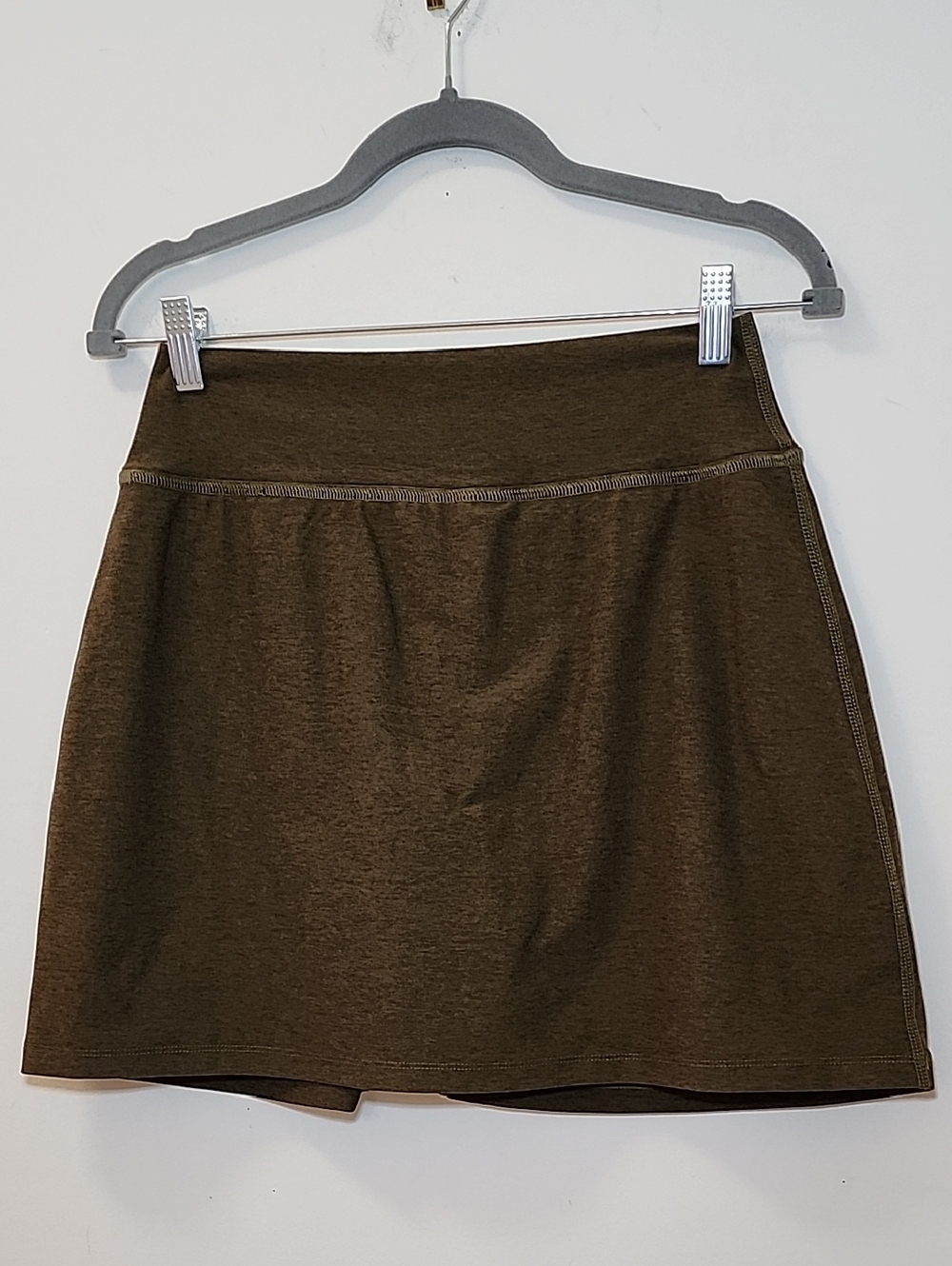 Beyond Yoga Spacedye Move It Skort Deep Olive Short Skirt Sporty Golf Sz Large - Picture 2 of 15
